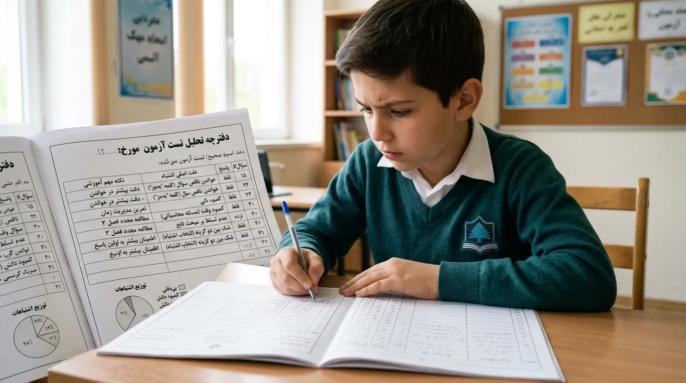 دفترچه تحلیل تست